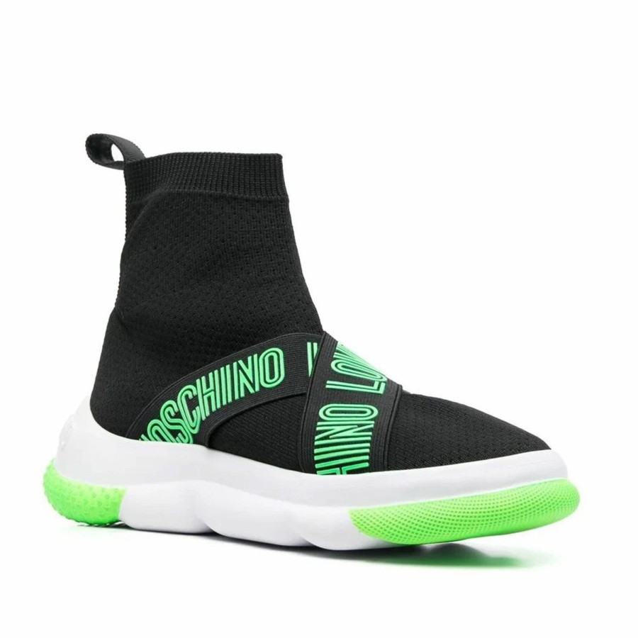 * Love Moschino Logo-Strap High-Top Sneakers Sneakers