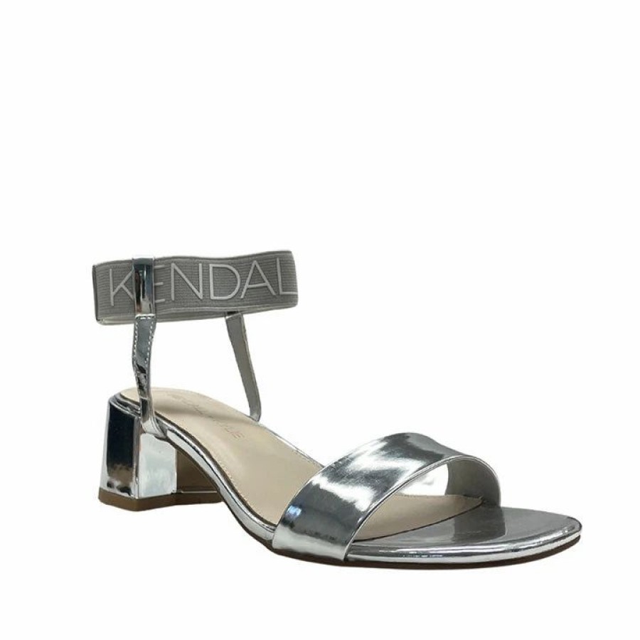 * Kendall + Kylie Sionne Banded Silver Sandals Sandals