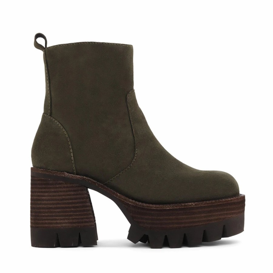 * Jeffrey Campbell Quavo Khaki Lug Sole Boots Boots