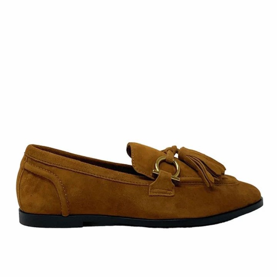 * Jeffrey Campbell Velvit-T Tan Suede Flats