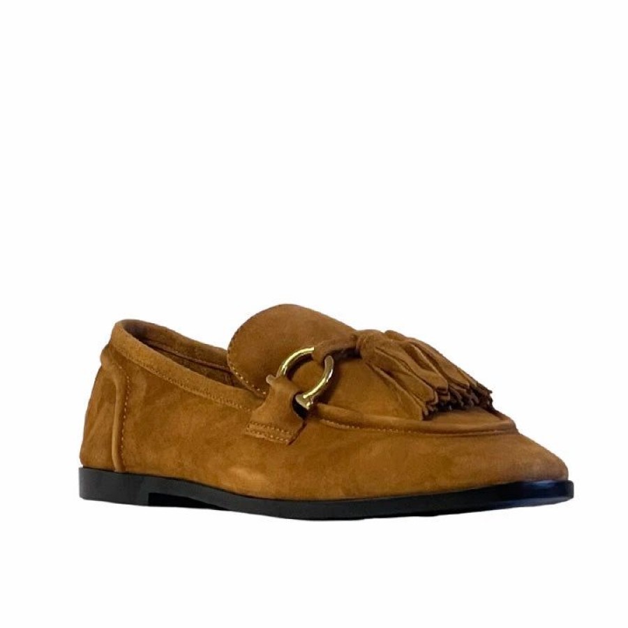 * Jeffrey Campbell Velvit-T Tan Suede Flats