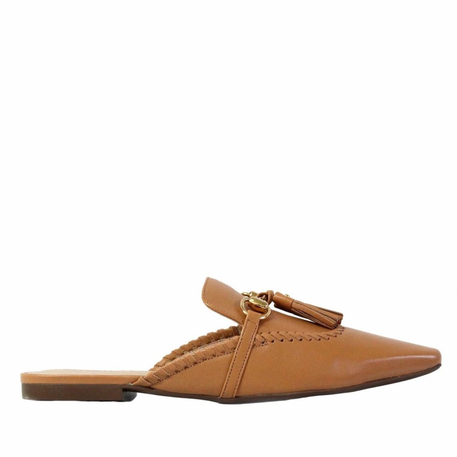 * Kendall + Kylie Melo Natural Leather Mule Flats