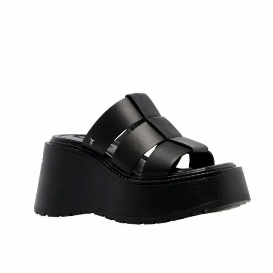 * Windsor Smith Capricorn Black Flats Flats