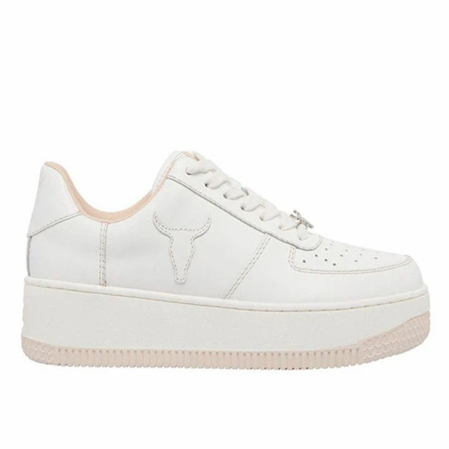 * Windsor Smith Rebound White Leather Buttermilk Sneakers Sneakers