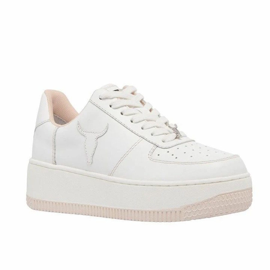 * Windsor Smith Rebound White Leather Buttermilk Sneakers Sneakers