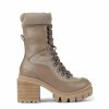 * Jeffrey Campbell Maniac Natural Mid Calf Combat Boots Boots