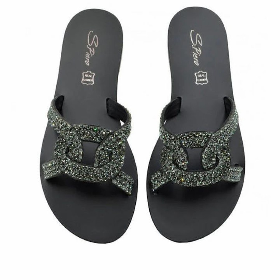 * S.Piero E1-087 Black Flats Flats