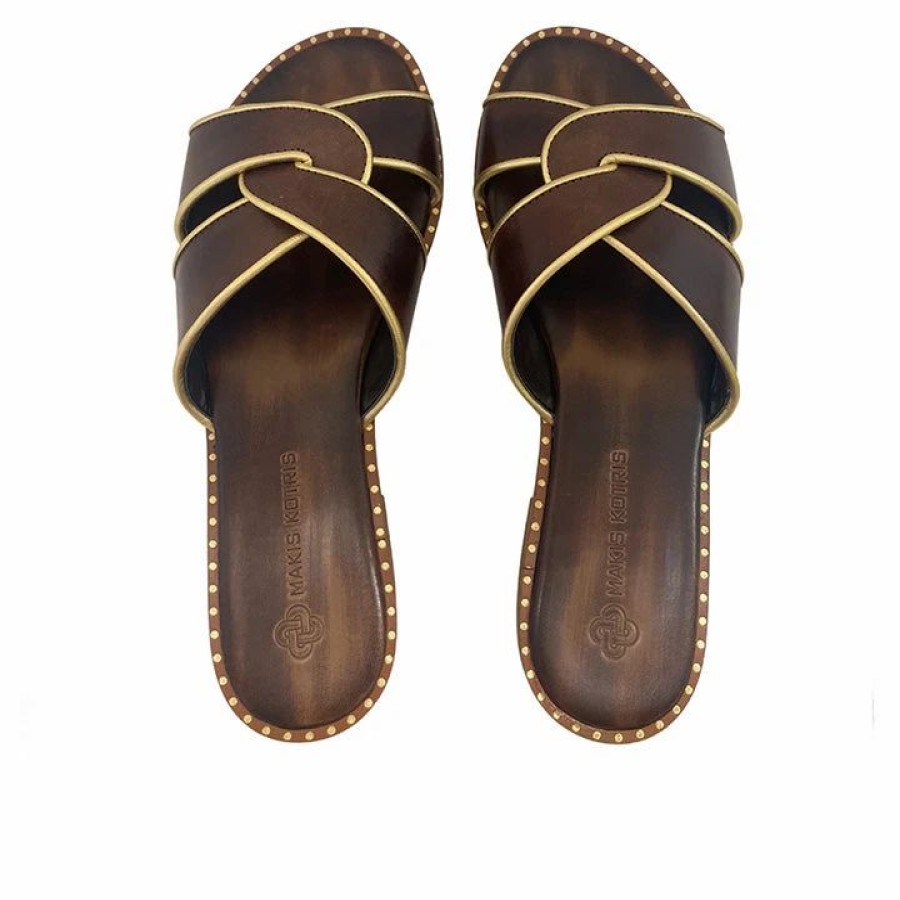 * Makis Kotris 04-628 Brown Flats Flats