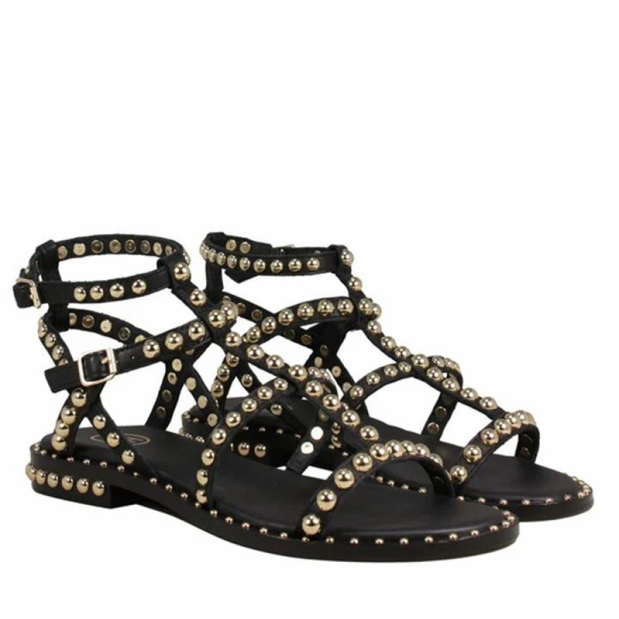 * Ash Double Nappa Black Sandals Sandals