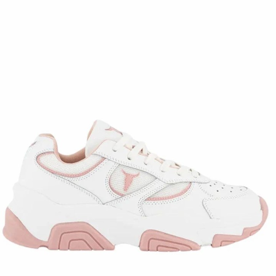 * Windsor Smith Ghosted White-Pink Sneakers Sneakers