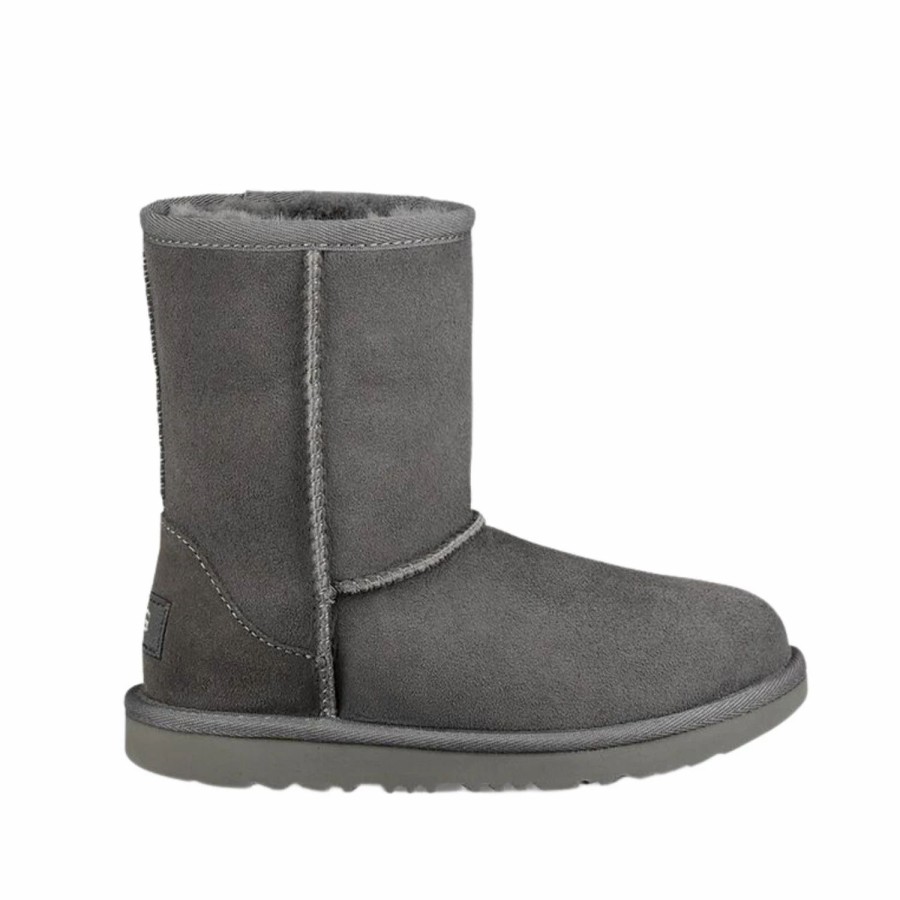 * Ugg Grey Classic Short Ii Kids Boots