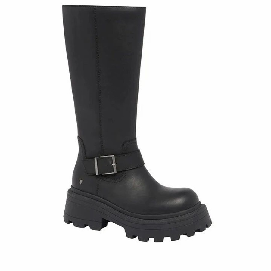 * Windsor Smith Trace Black Boots Boots