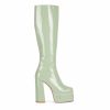 * Jeffrey Campbell Kickin It Double Stacked Platform Boots Mint Boots