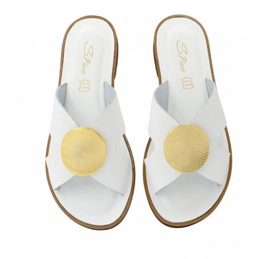 * S.Piero E37-017 White Flats Flats