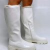 * Public Desire Ember White Patent Boots