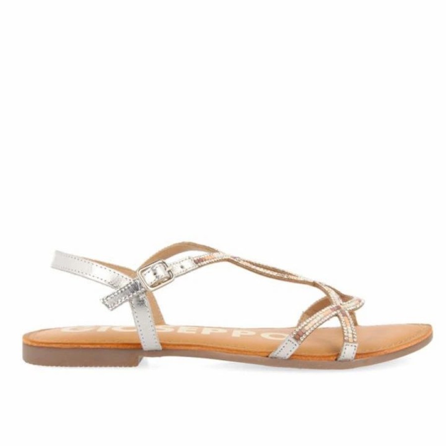 * Gioseppo Araxa Silver Sandals Sandals