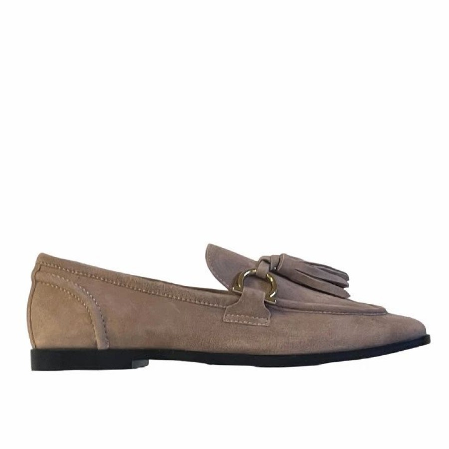 * Jeffrey Campbell Velvit-T Taupe Suede Flats