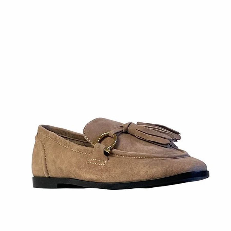 * Jeffrey Campbell Velvit-T Taupe Suede Flats