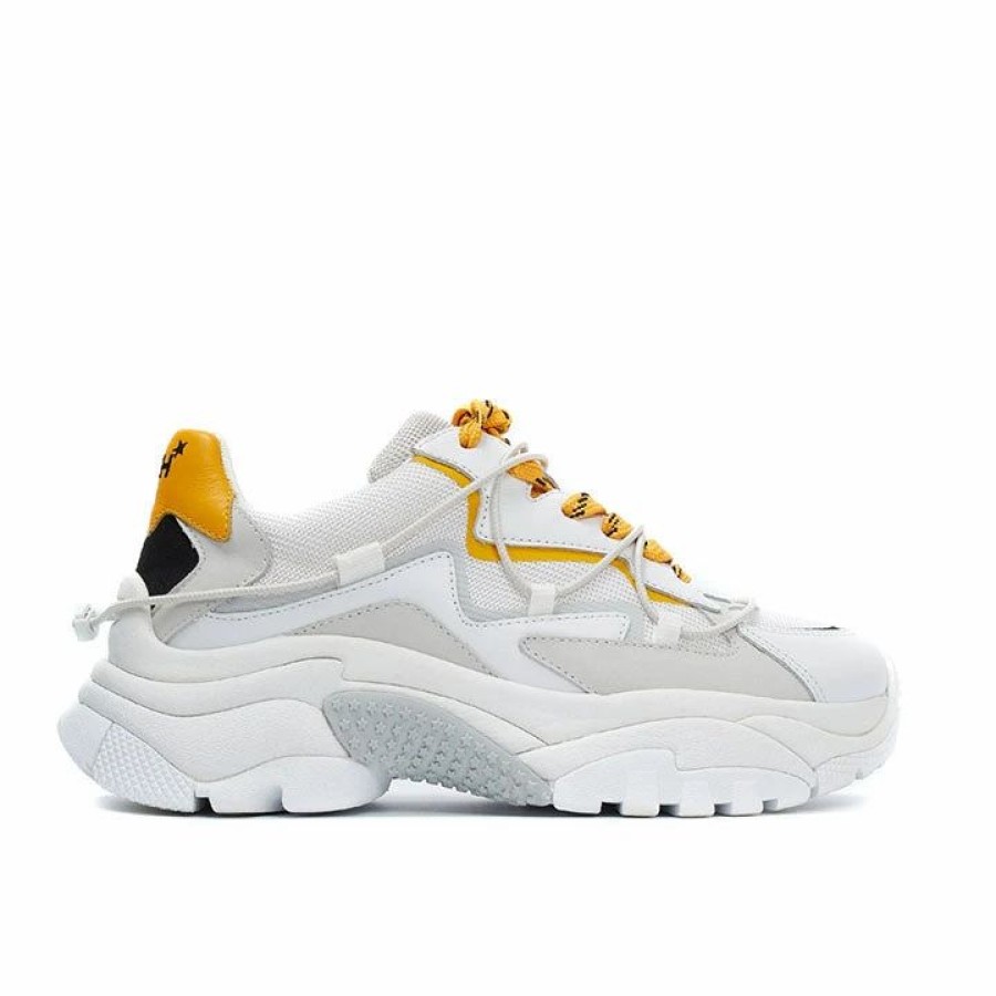 * Ash Acey Yellow And White Sneakers