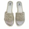 * De Siena Mykonos Beads Silver Milk Flats Flats