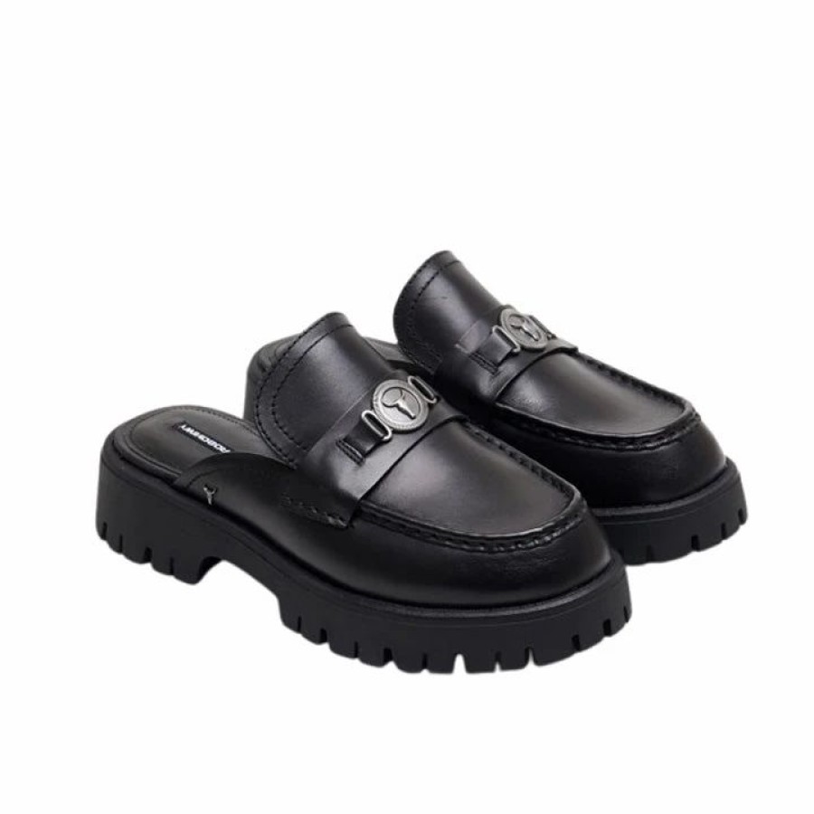 * Windsor Smith Tears Black Flats Flats