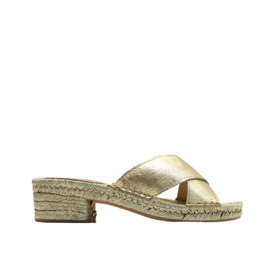 * Jeffrey Campbell Monada Gold Sandals