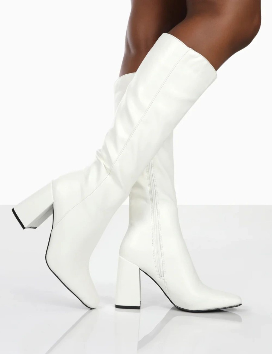 * Public Desire Apology White Boots