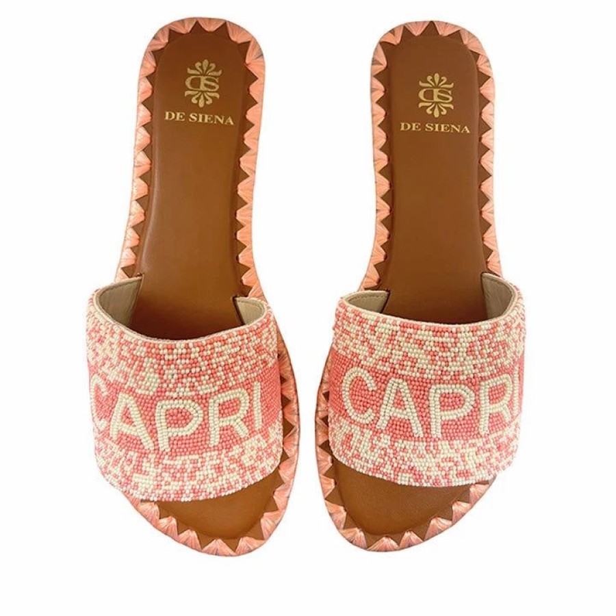 * De Siena Saint Capri Beads Lightpink Flats Flats